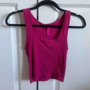 Pink Skims cotton rib tank